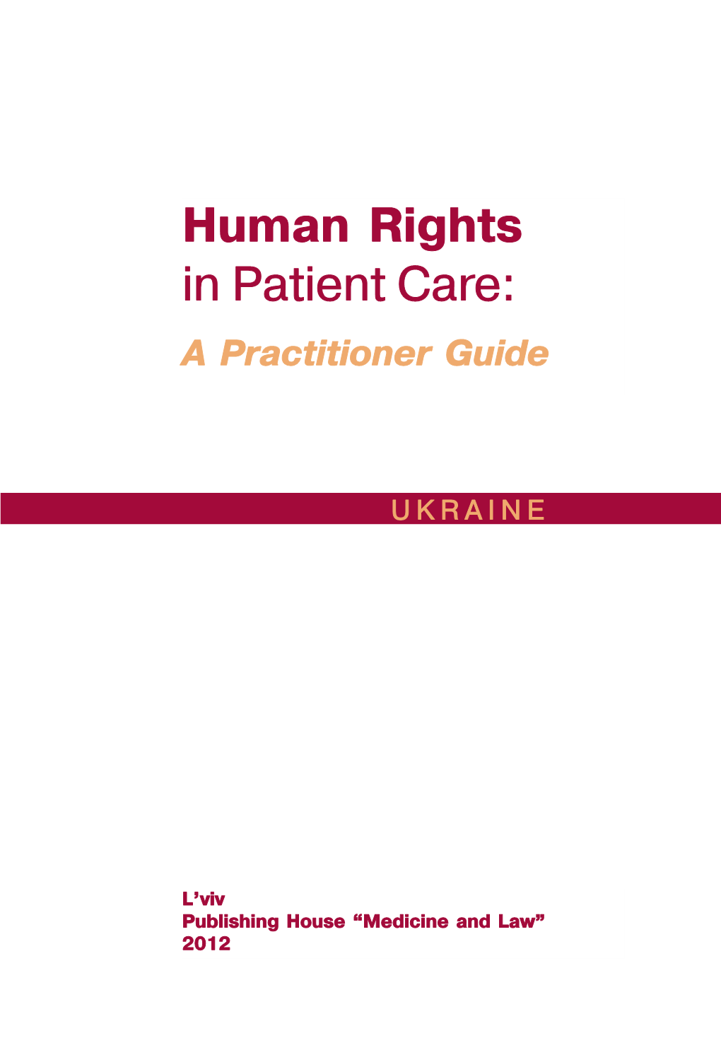 Human Rights in Patient Care: a Practitioner Guide