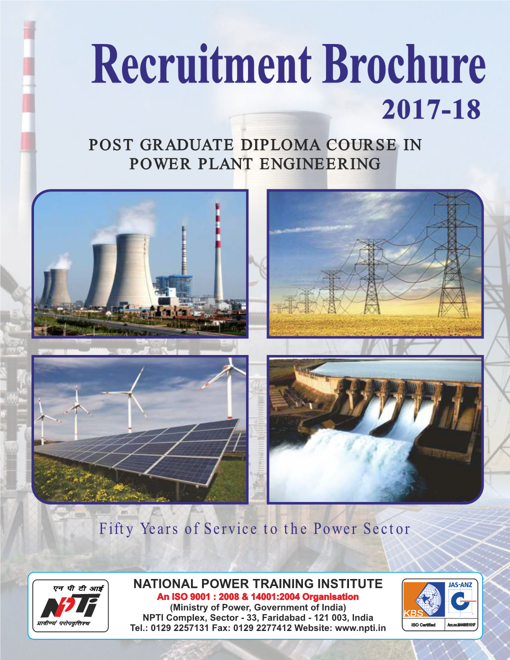 Post Graduate Diploma Course in Power Plant Engineering