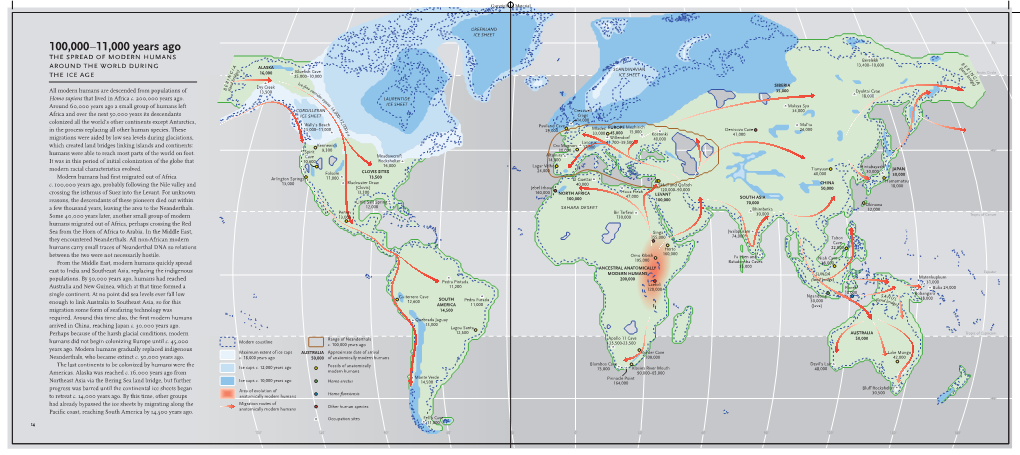 100,000–11,000 Years Ago 75°