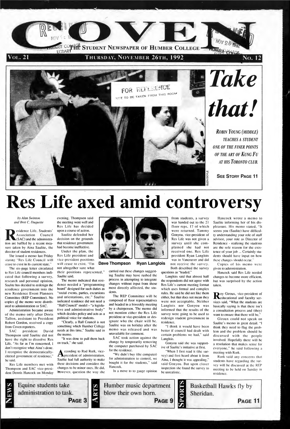Res Life Axed Amid Controversy