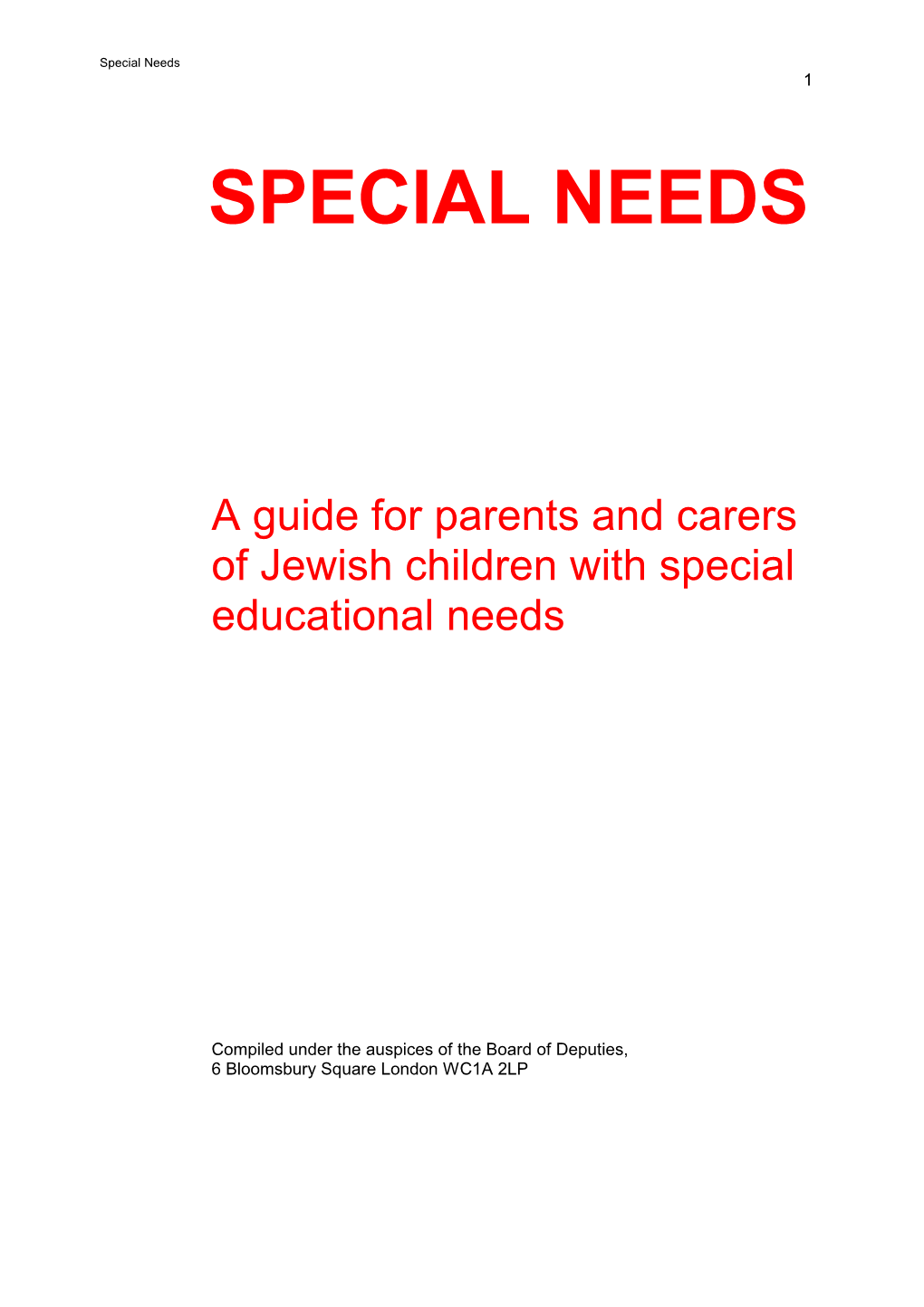 SENCO Special Educational Needs Co-Ordinator