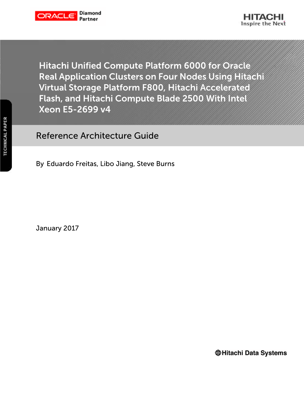 Hitachi UCP 6000 for Oracle RAC on Four Nodes Using VSP F800, HAF