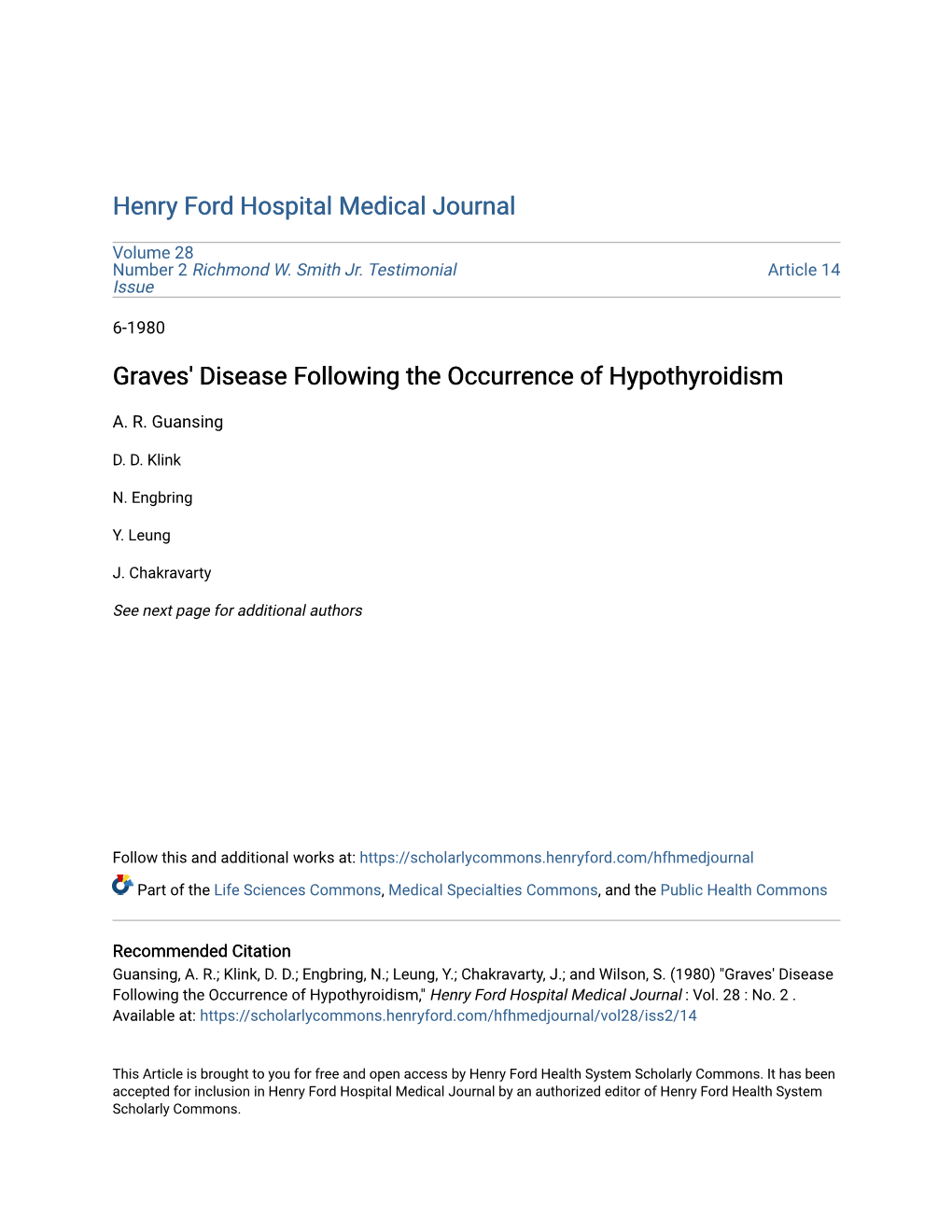 Graves' Disease Following the Occurrence of Hypothyroidism