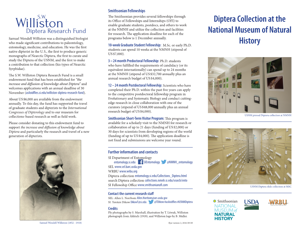Diptera Collection at the National Museum of Natural History