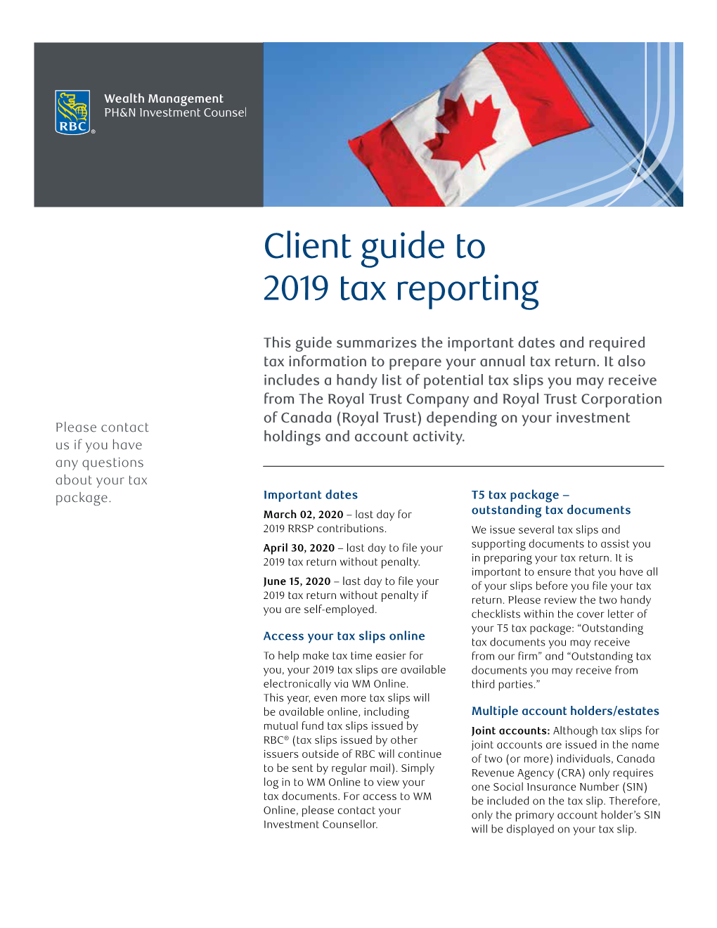 Client Guide to 2019 Tax Reporting