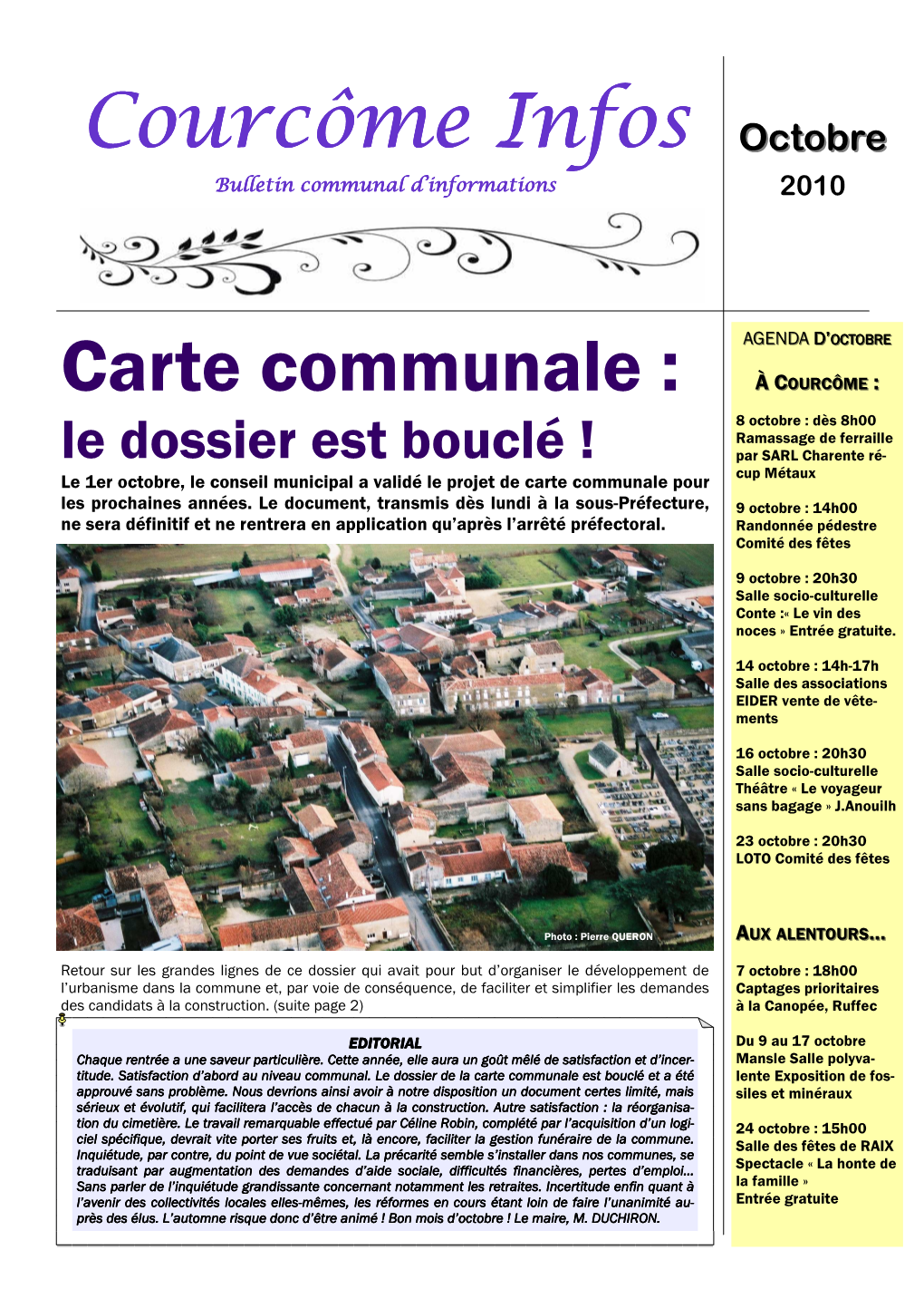 Courcôme Infos Courcôme Infos Carte Communale