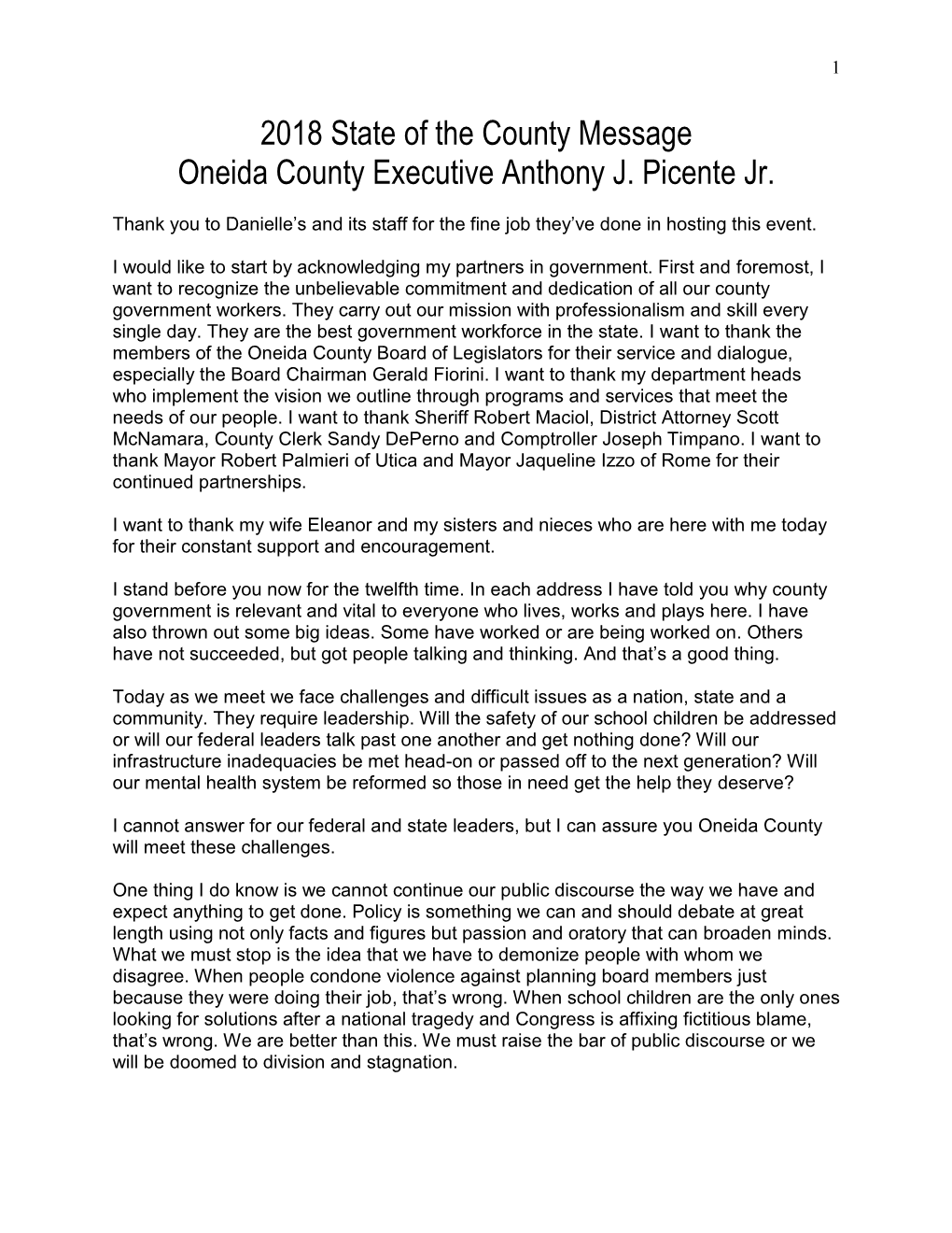 Oneida County Gets the Job Done Because We Are Looking Forward