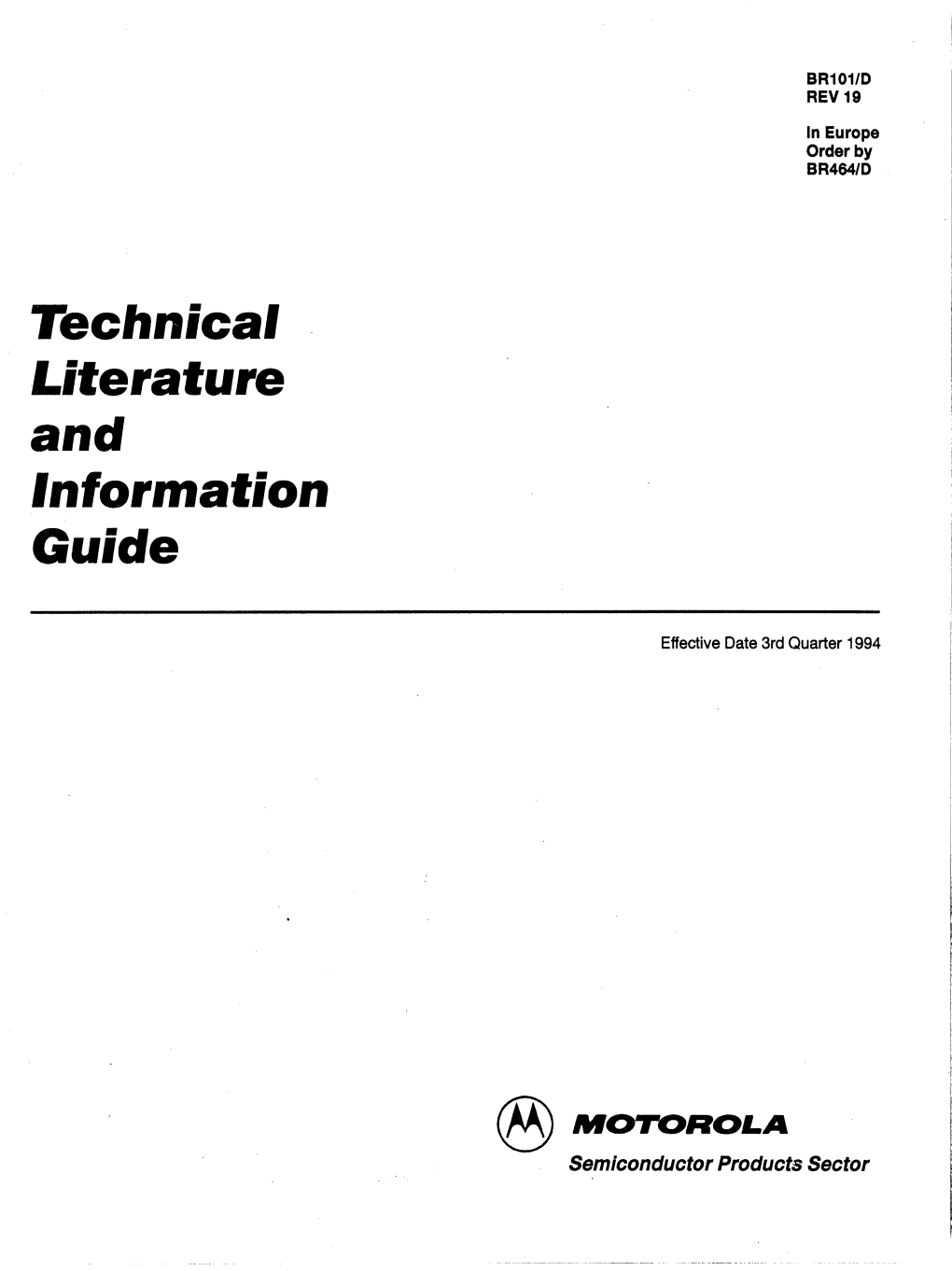 Technical I.Iterature and Information Guide
