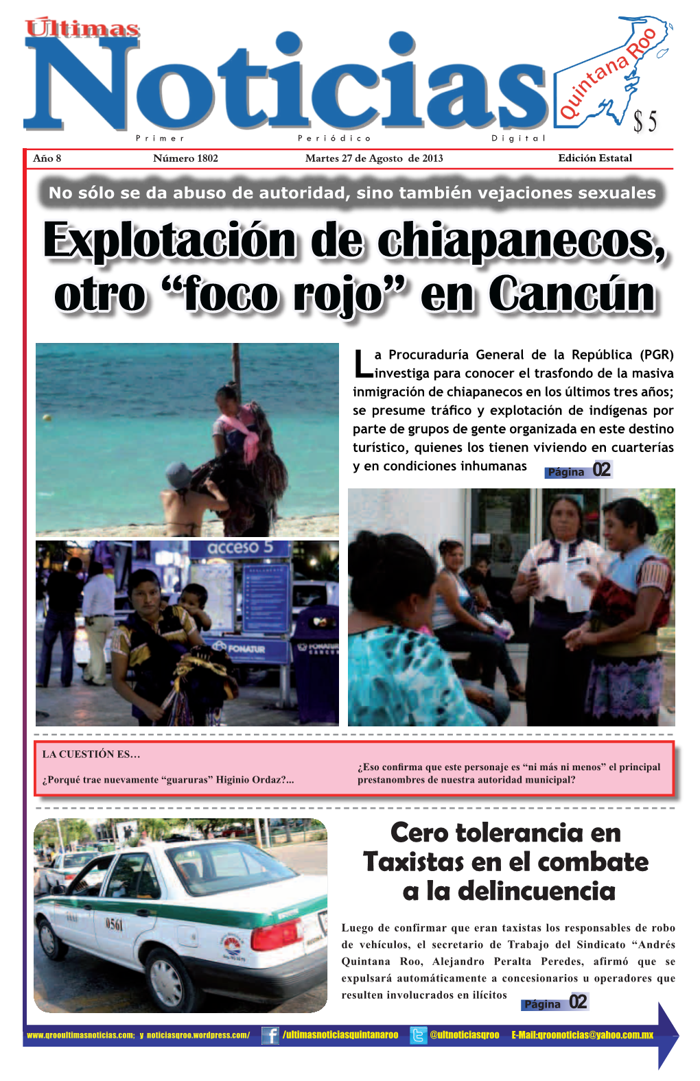 Explotación De Chiapanecos, Otro “Foco Rojo” En Cancún