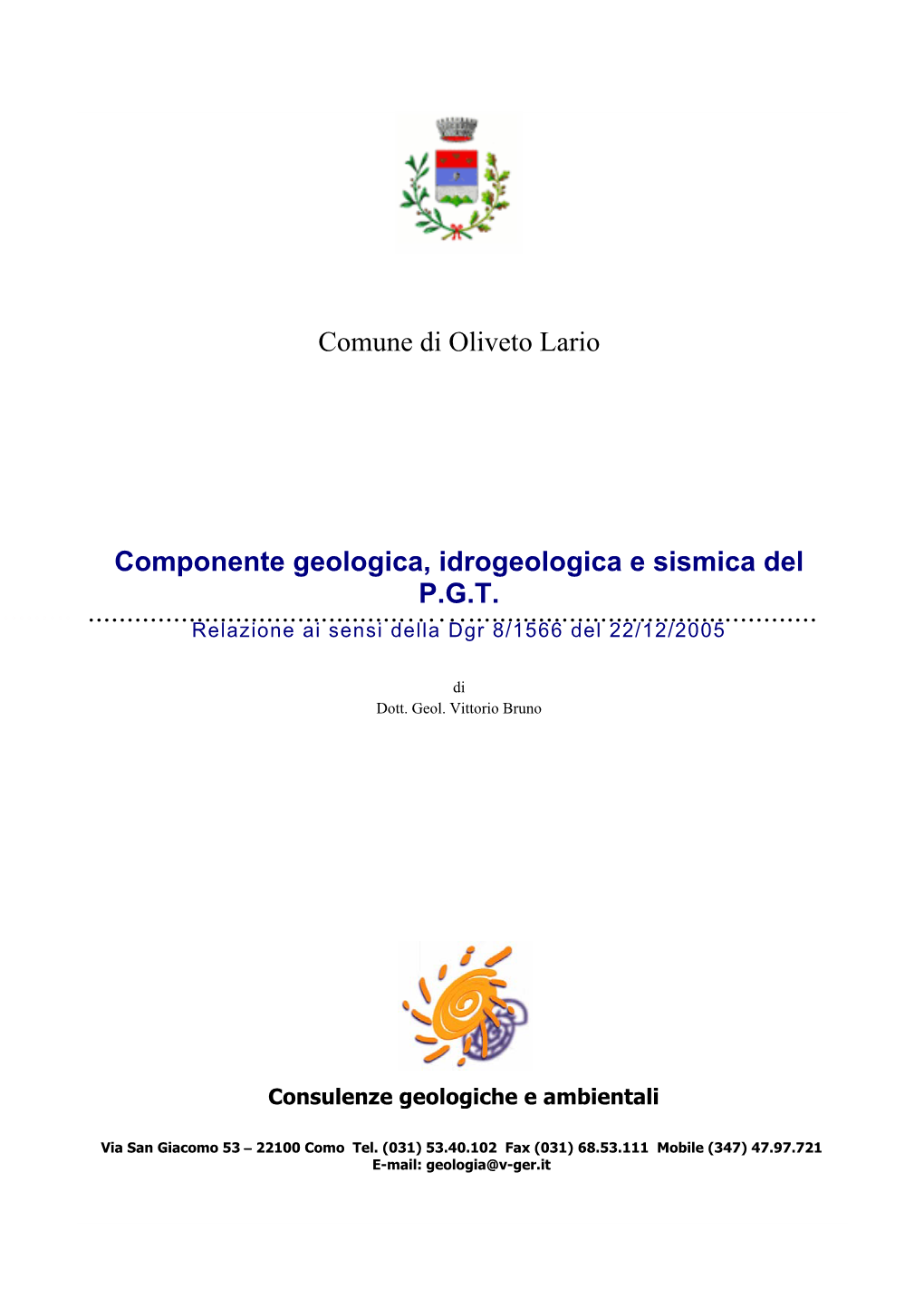 Studio Geoligico Oliveto Lario.Pdf