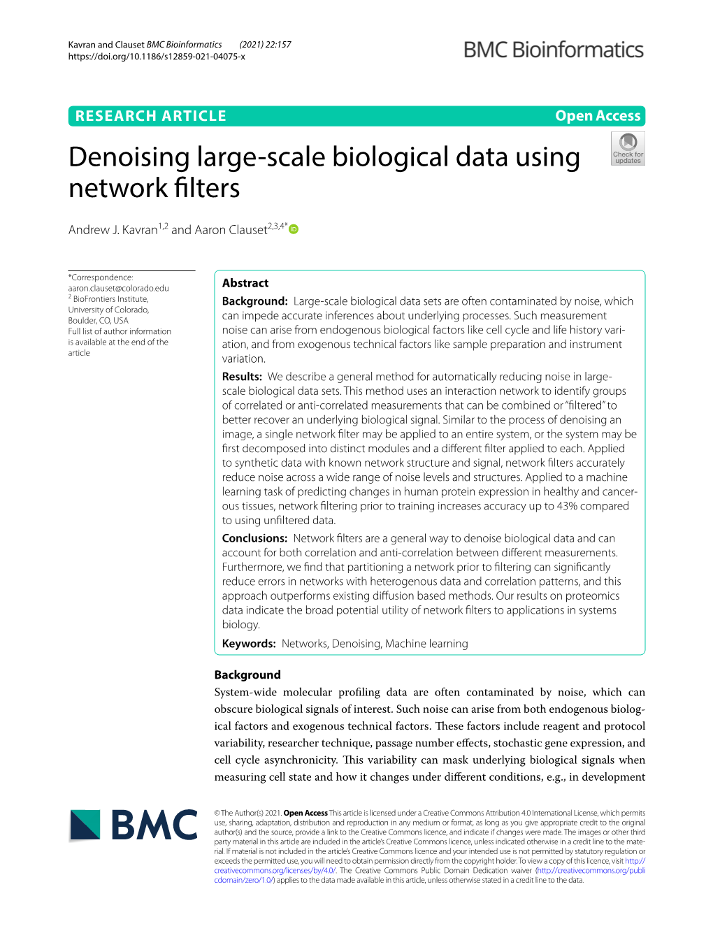 Denoising Large-Scale Biological Data Using Network Filters