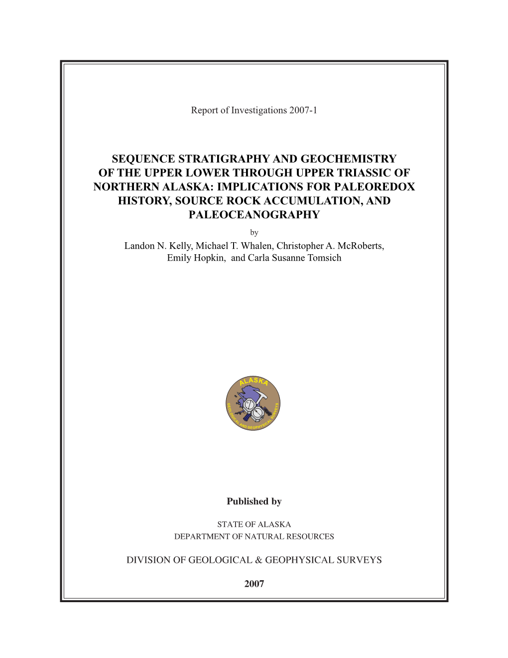 Sequence Stratigraphy and Geochemistry of The