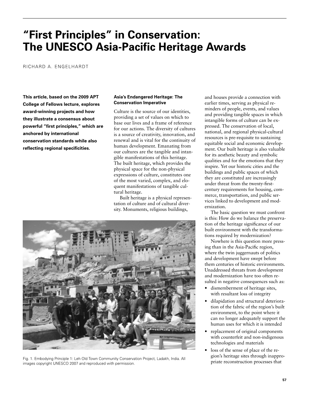 In Conservation: the UNESCO Asia-Pacific Heritage Awards