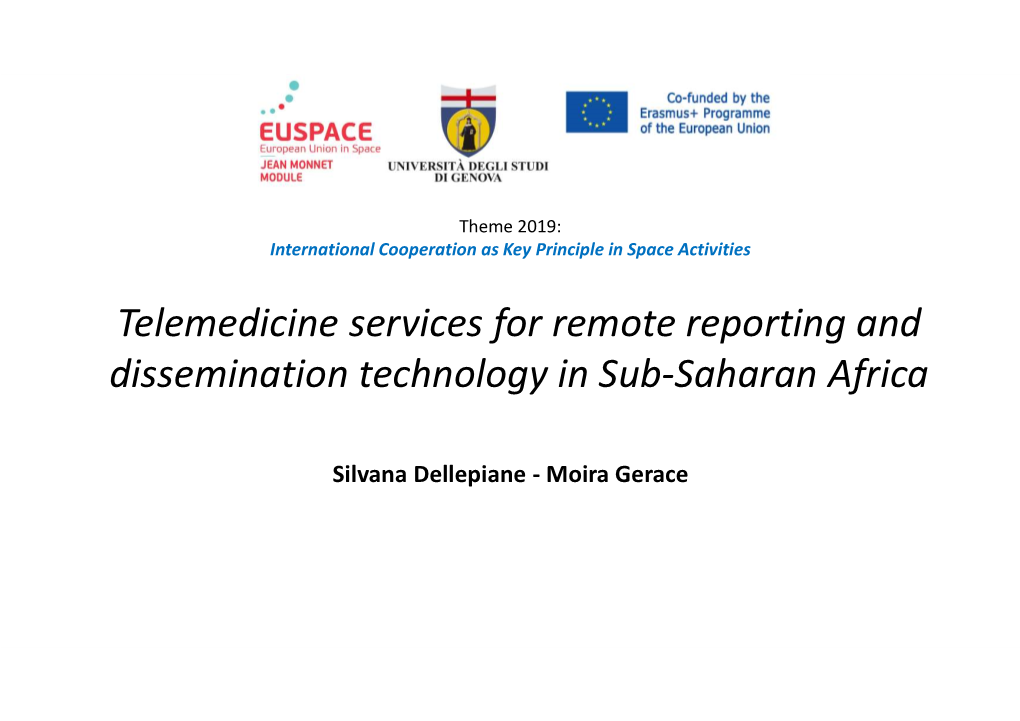 Telemedicine Services for Remote Reporting and Dissemination Technology in Sub-Saharan Africa