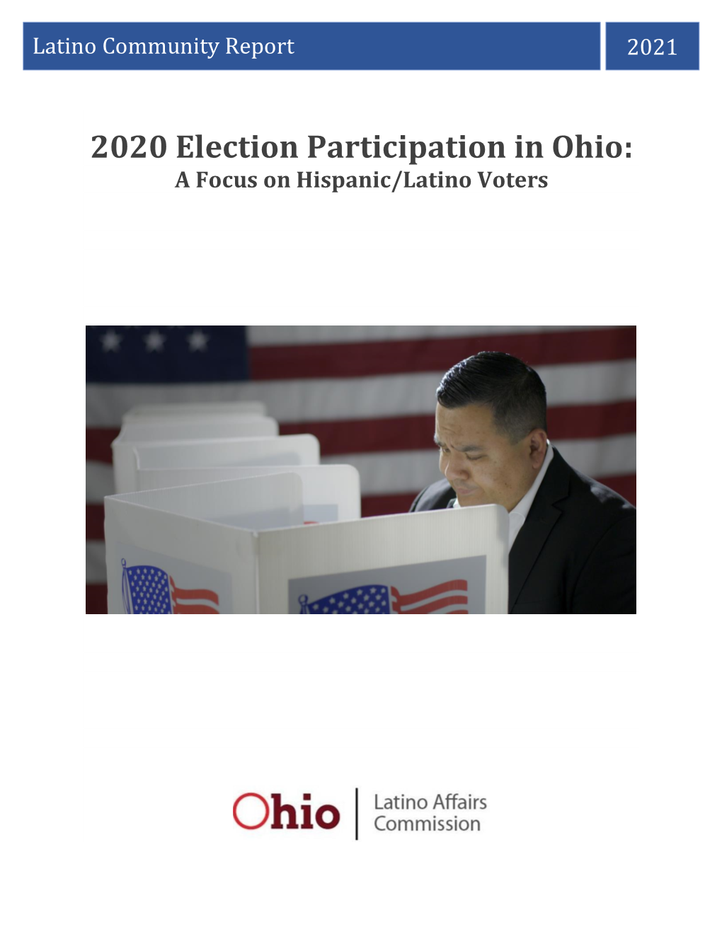 2020 Election Participation in Ohio: a Focus on Hispanic/Latino Voters