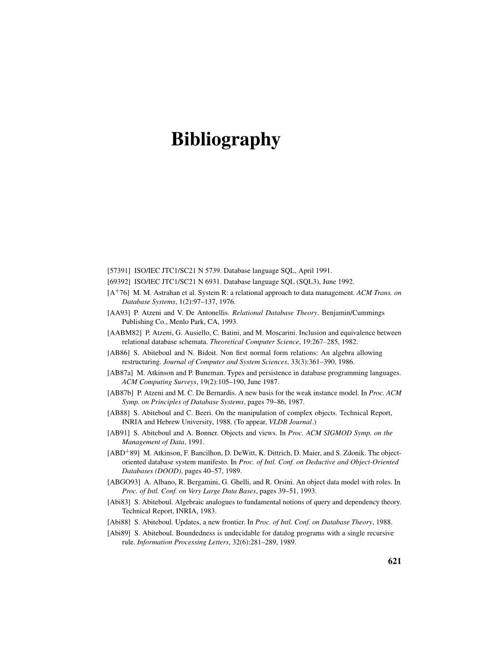 Bibliography