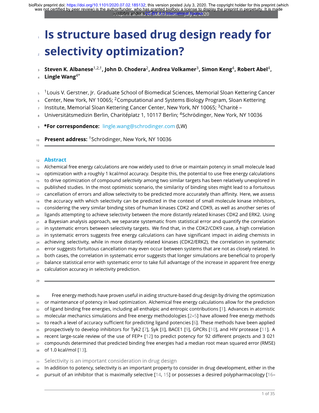 Is Structure Based Drug Design Ready for Selectivity Optimization?