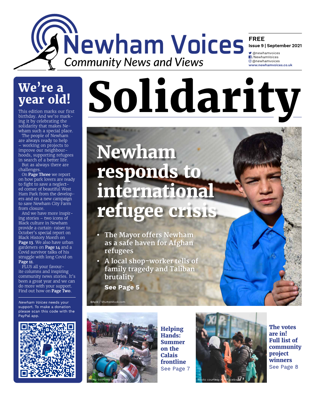 FREE Issue 9 | September 2021  @Newhamvoices  /Newhamvoices  @Newhamvoices