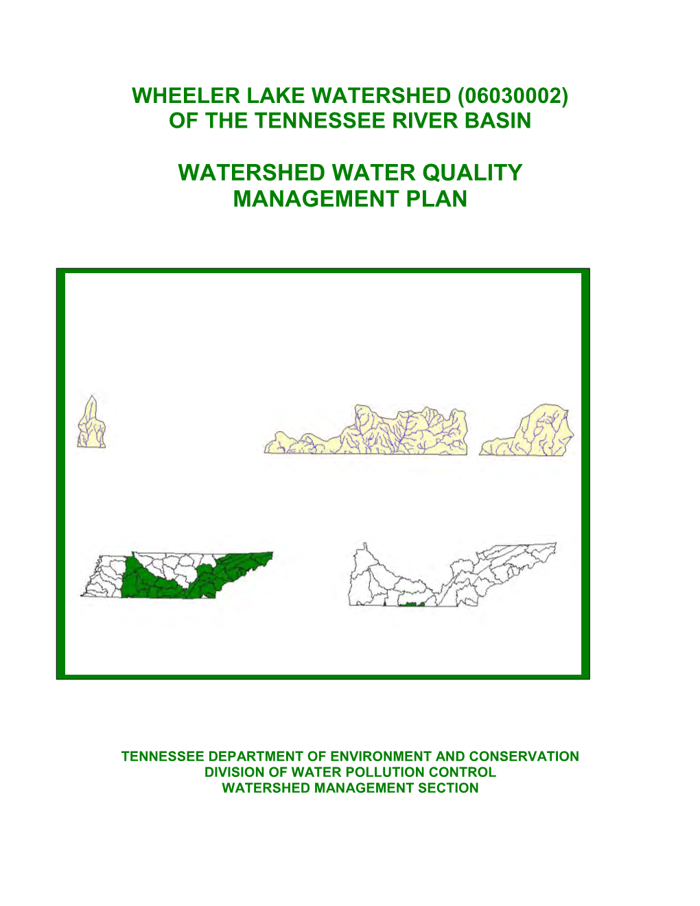 Wheeler Lake Watershed (06030002) of the Tennessee River Basin