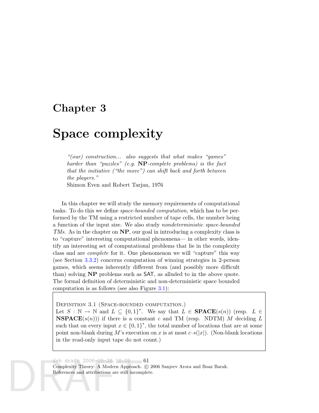 Space Complexity