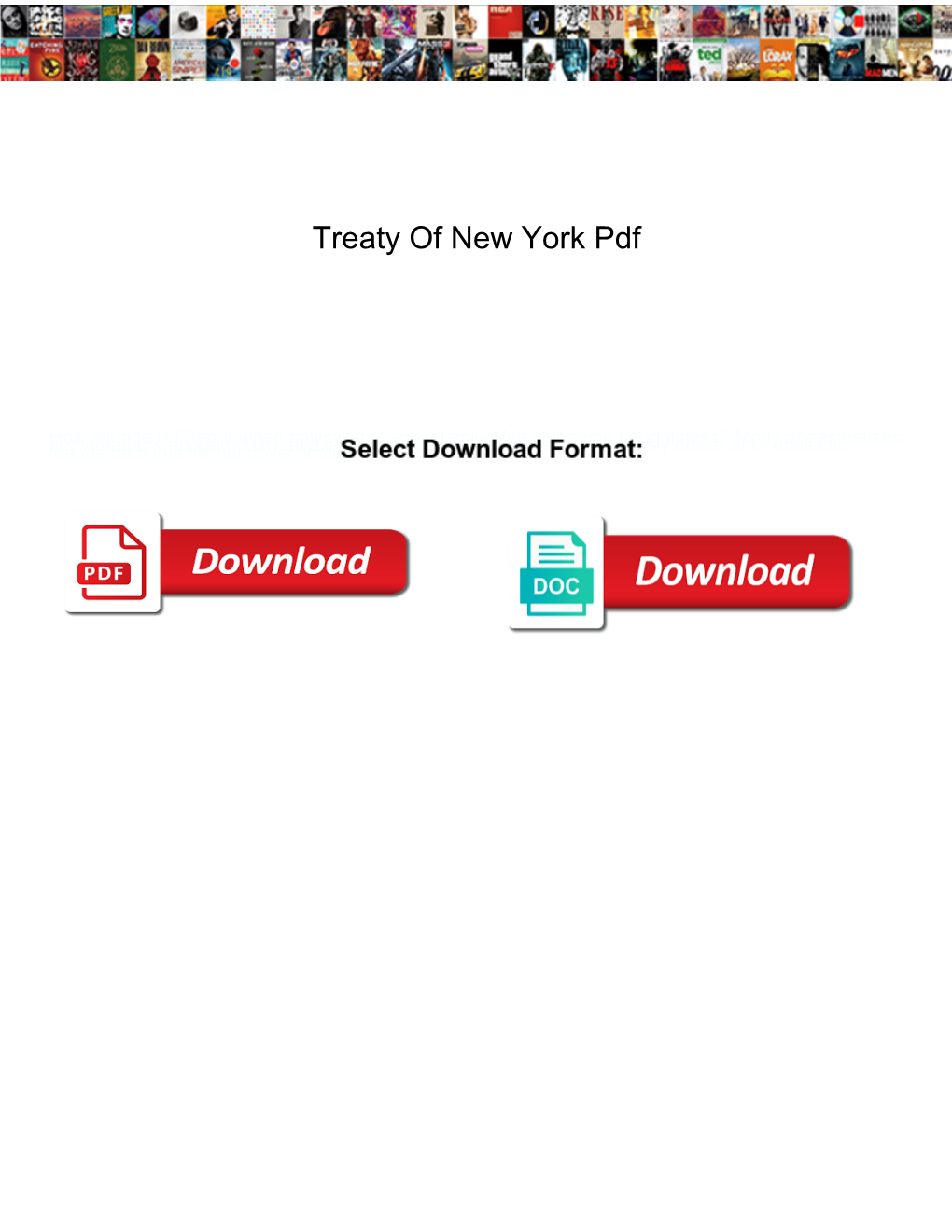 Treaty of New York Pdf