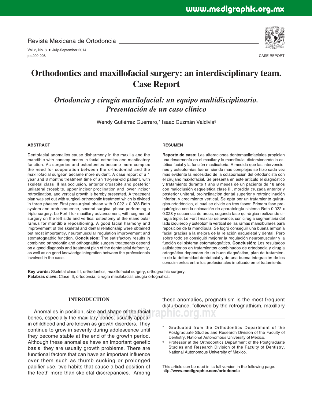 Orthodontics and Maxillofacial Surgery: an Interdisciplinary Team