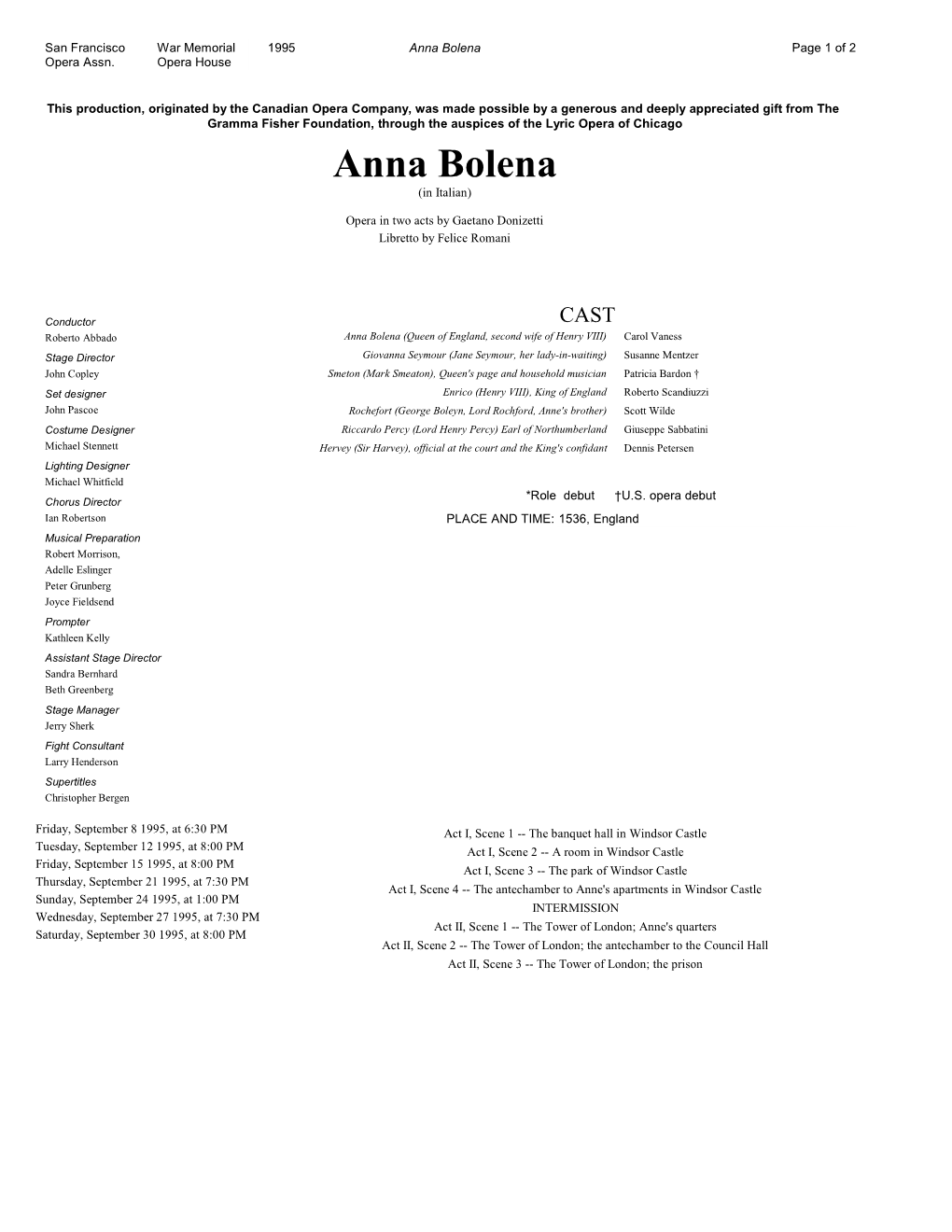 Anna Bolena Page 1 of 2 Opera Assn