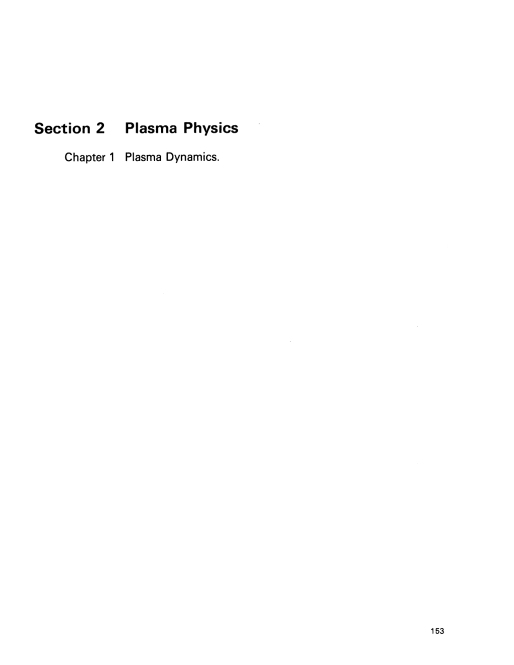 Plasma Physics Section 2