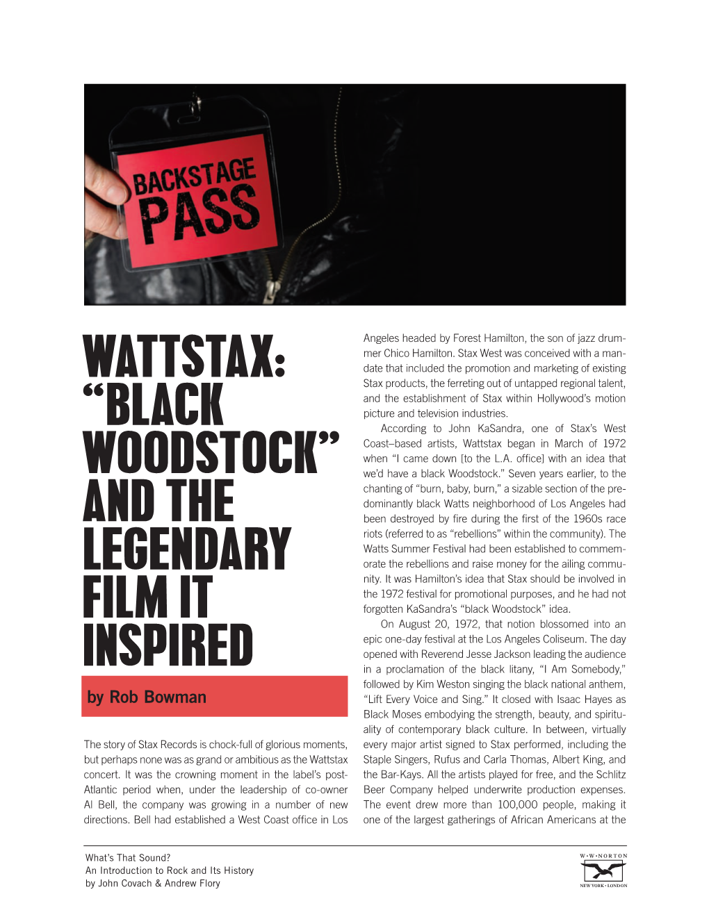 Wattstax: “Black Woodstock” and the Legendary Film It