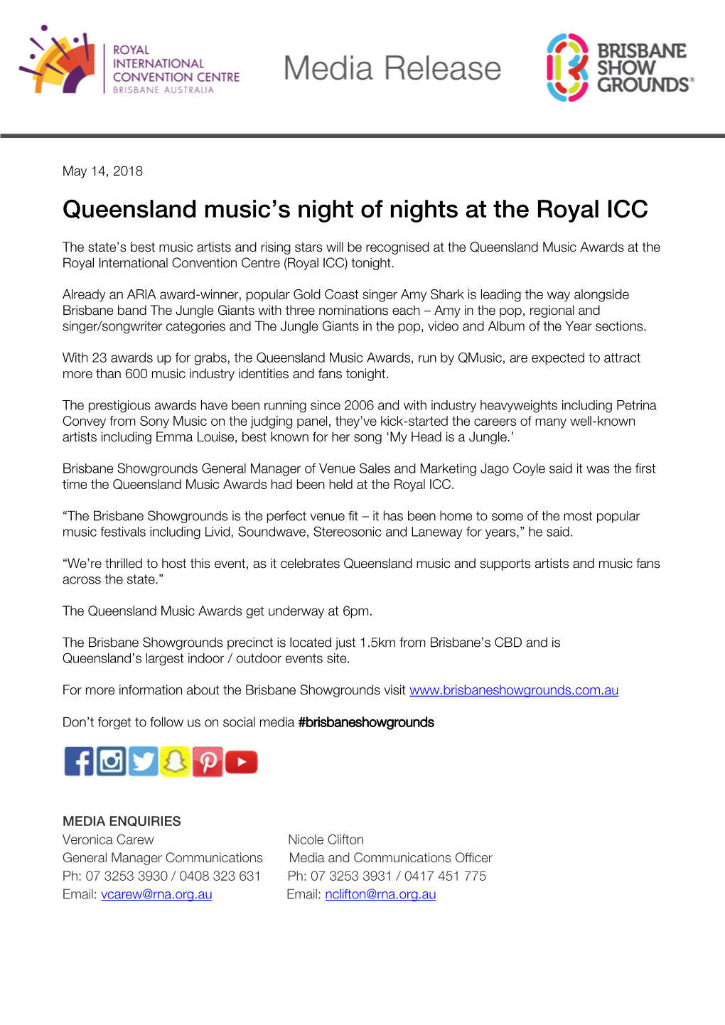 Queensland Music's Night of Nights at the Royal