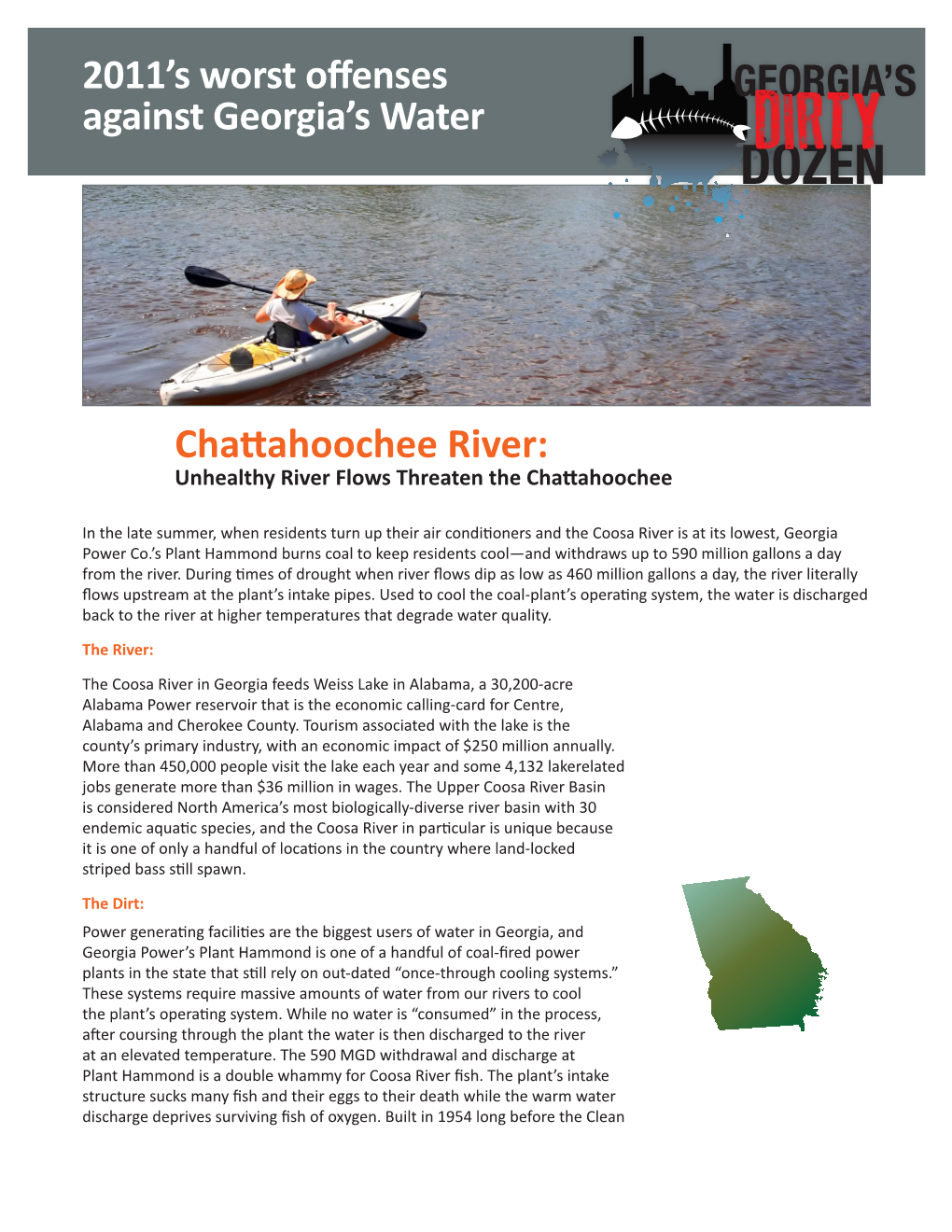 Chattahoochee River: 4 Unhealthy River Flows Threaten the Chattahoochee