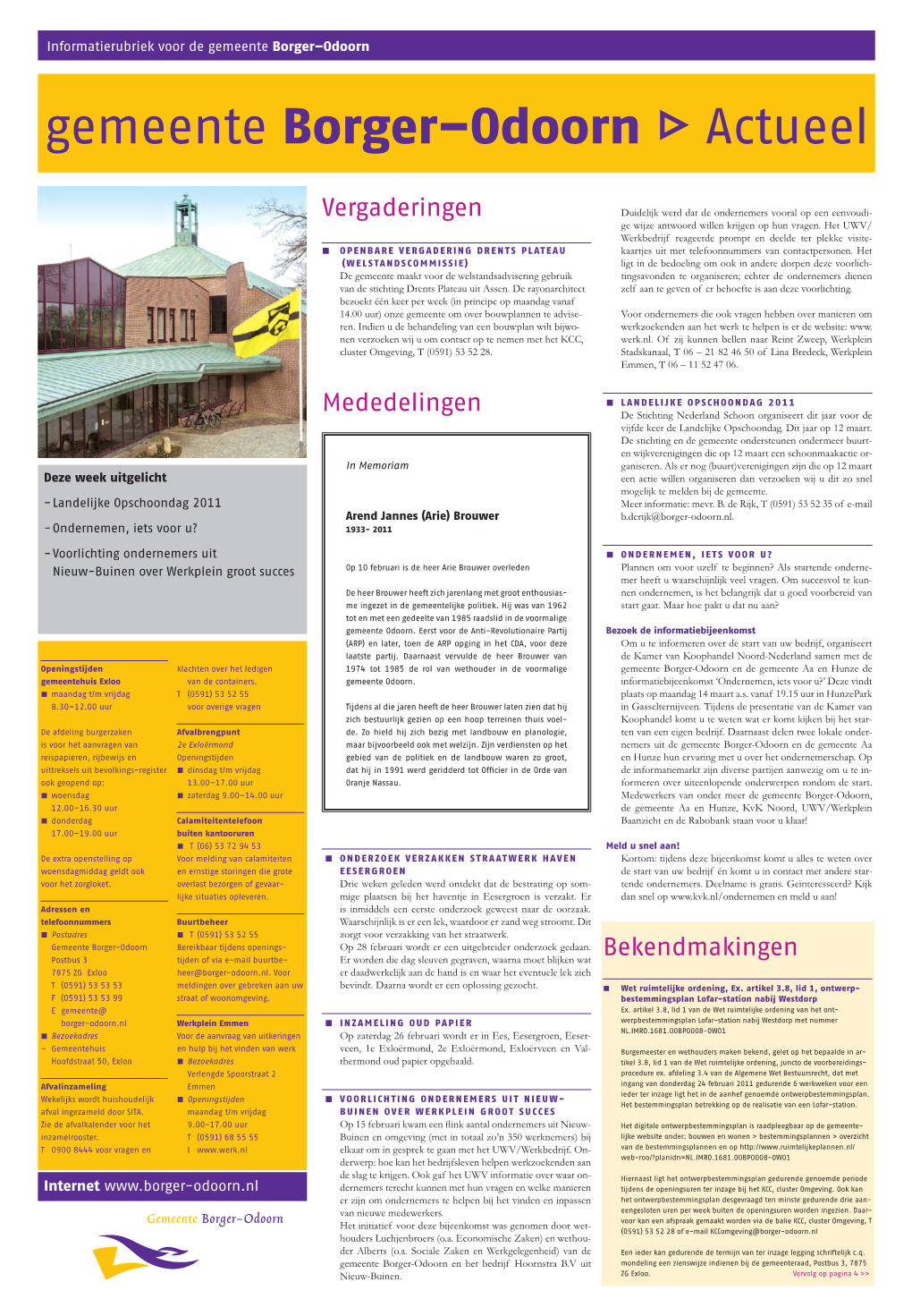 Gemeente Borger–Odoorn ' Actueel