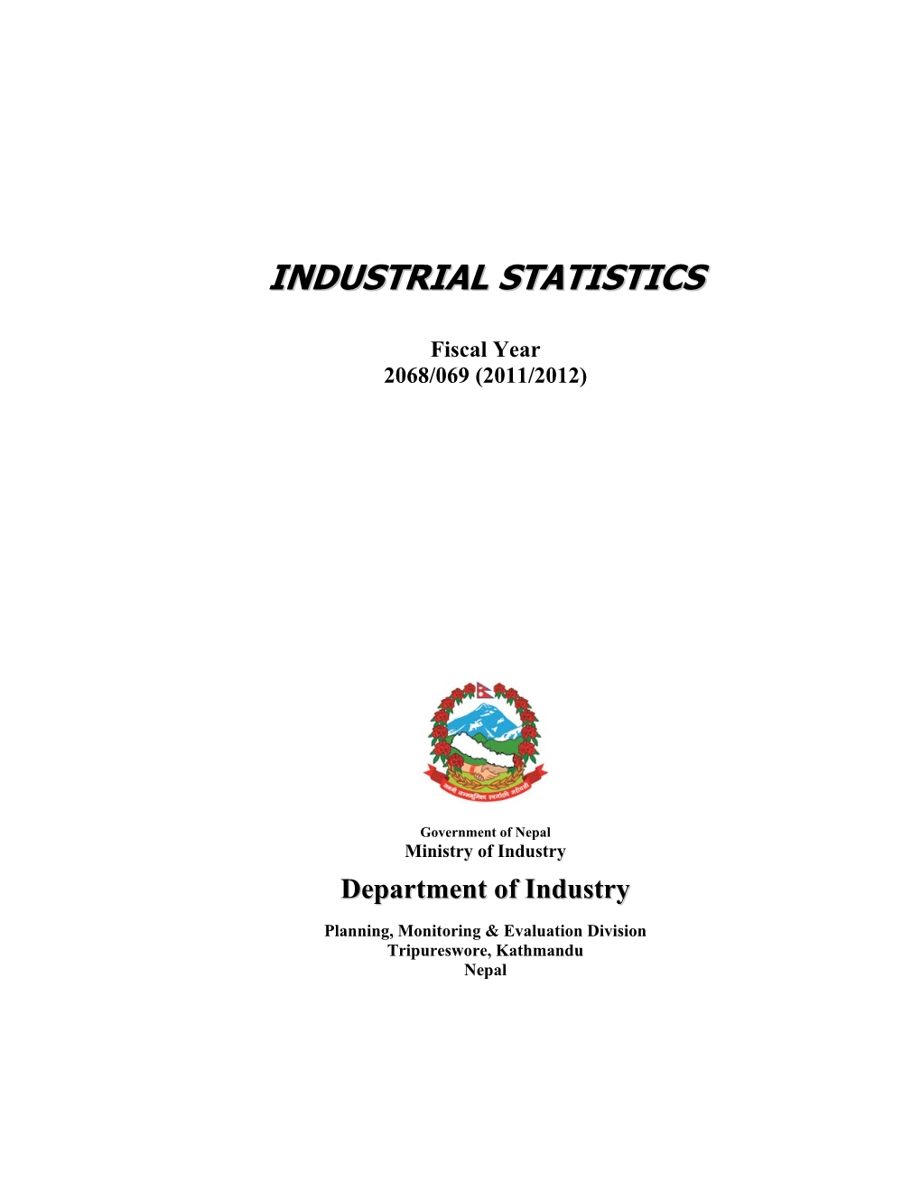 Industrial Statistics 2068-69