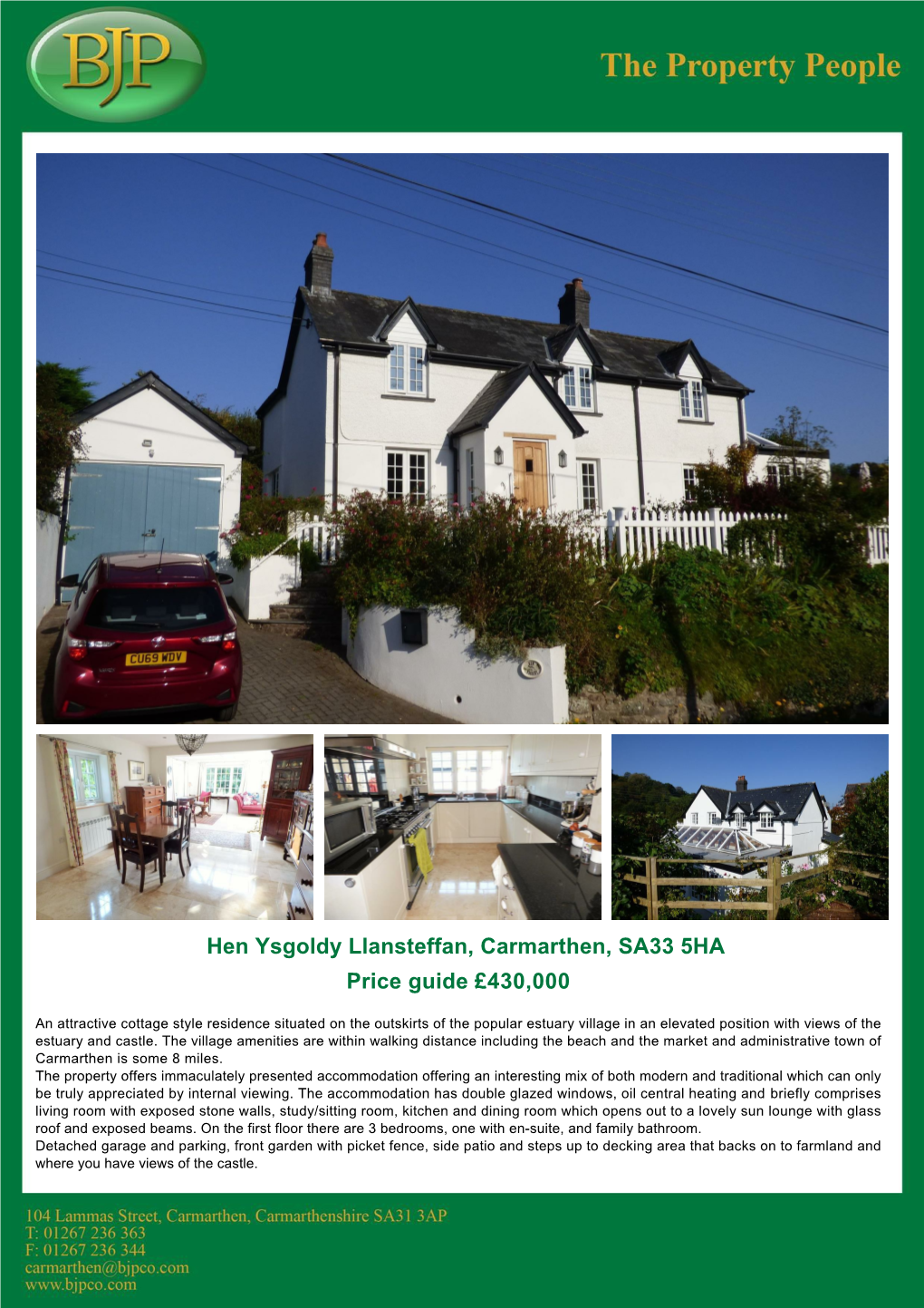 Llansteffan, Carmarthen, SA33 5HA Price Guide £430,000