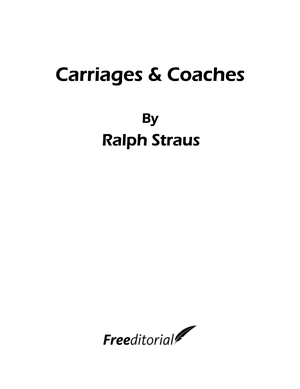 Carriages & Coaches