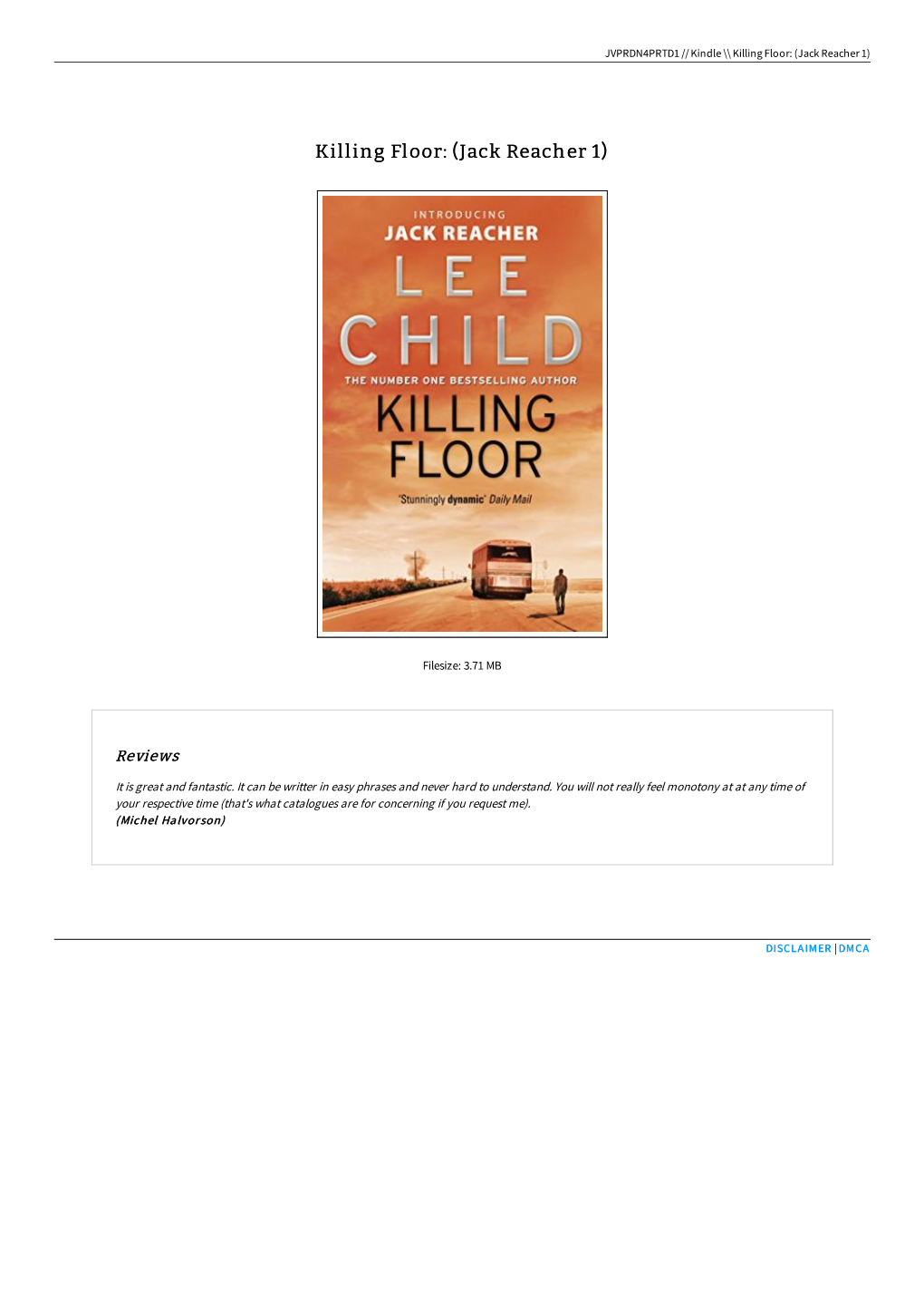 Download Book &lt; Killing Floor: (Jack Reacher 1) \ ERLUGZNBDZNU