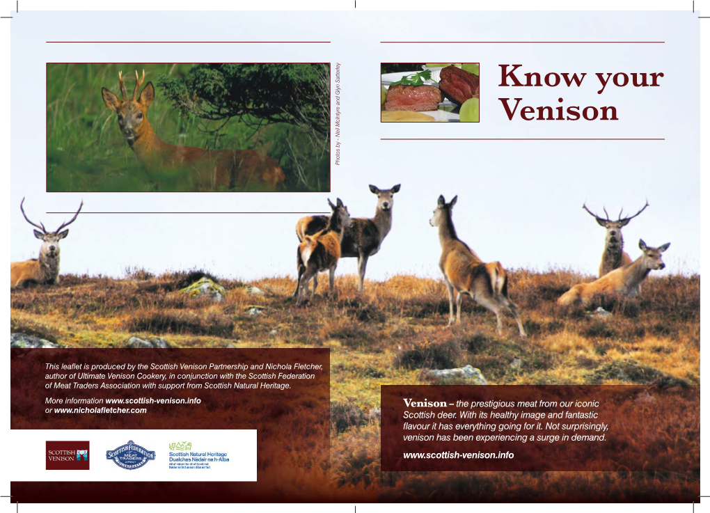 Know Your Venison Photos by - Neil Mcintyre and Glyn Satterley