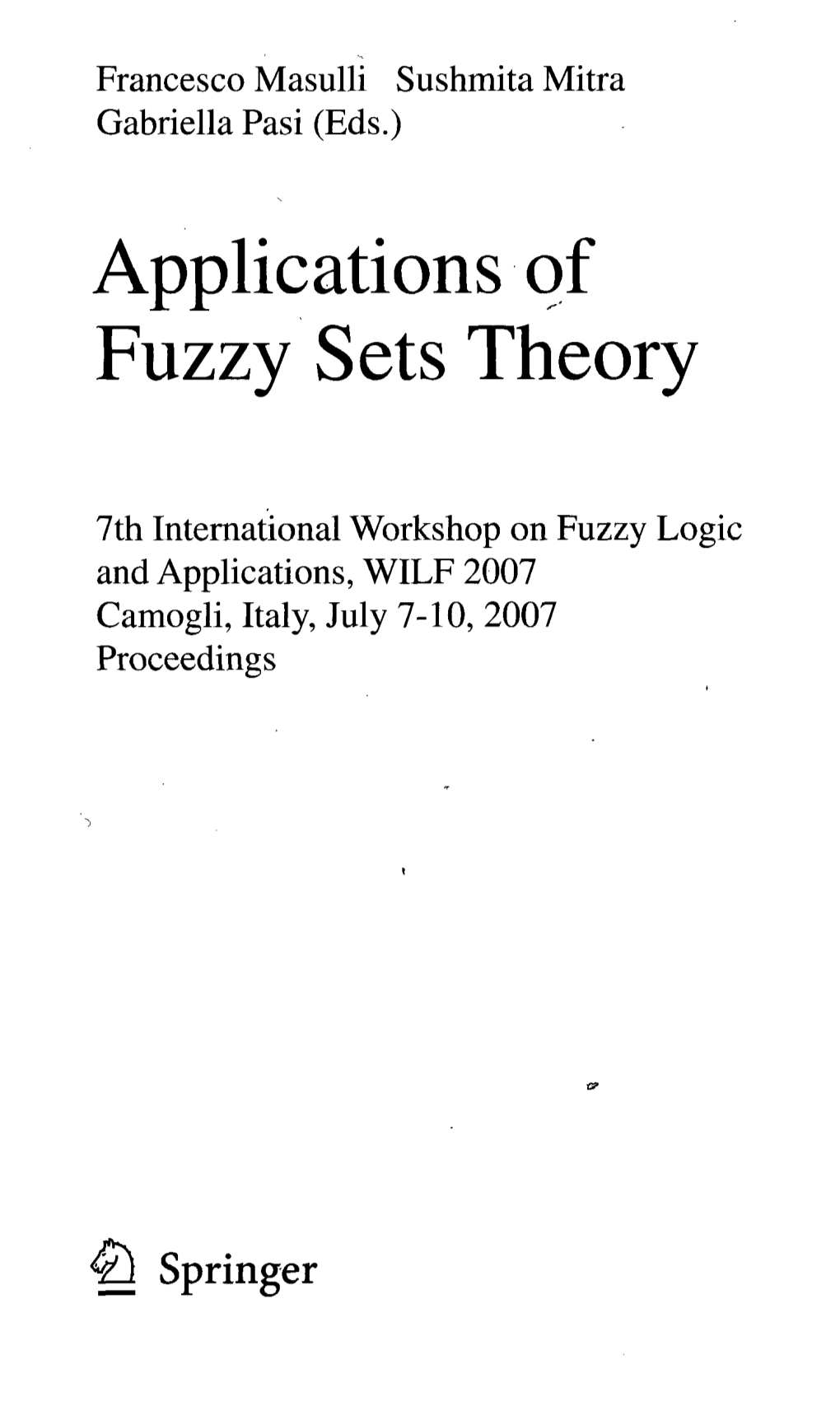 Applications of Fuzzy Sets Theory