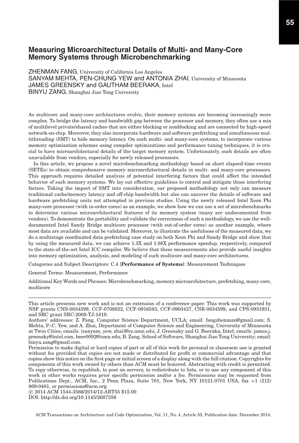 55 Measuring Microarchitectural Details of Multi- and Many-Core