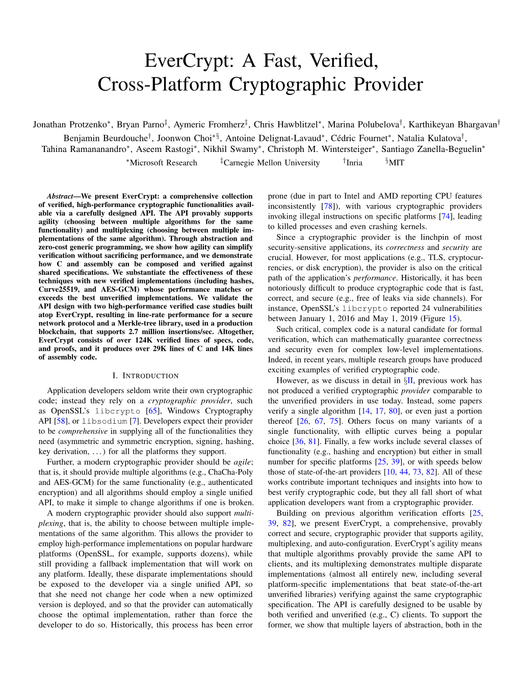 A Fast, Verified, Cross-Platform Cryptographic Provider