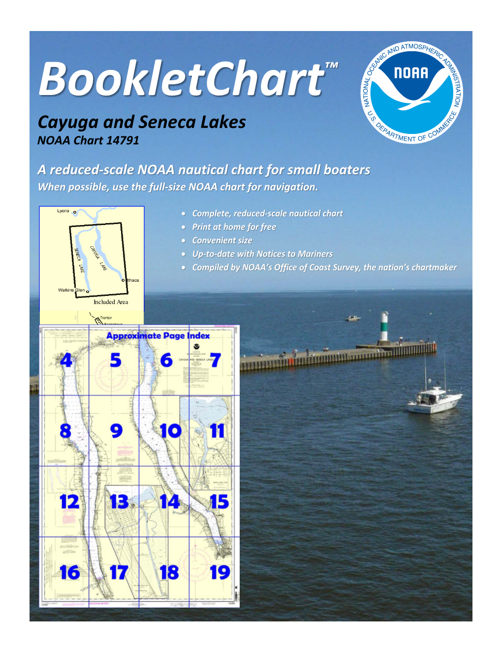 Cayuga and Seneca Lakes NOAA Chart 14791