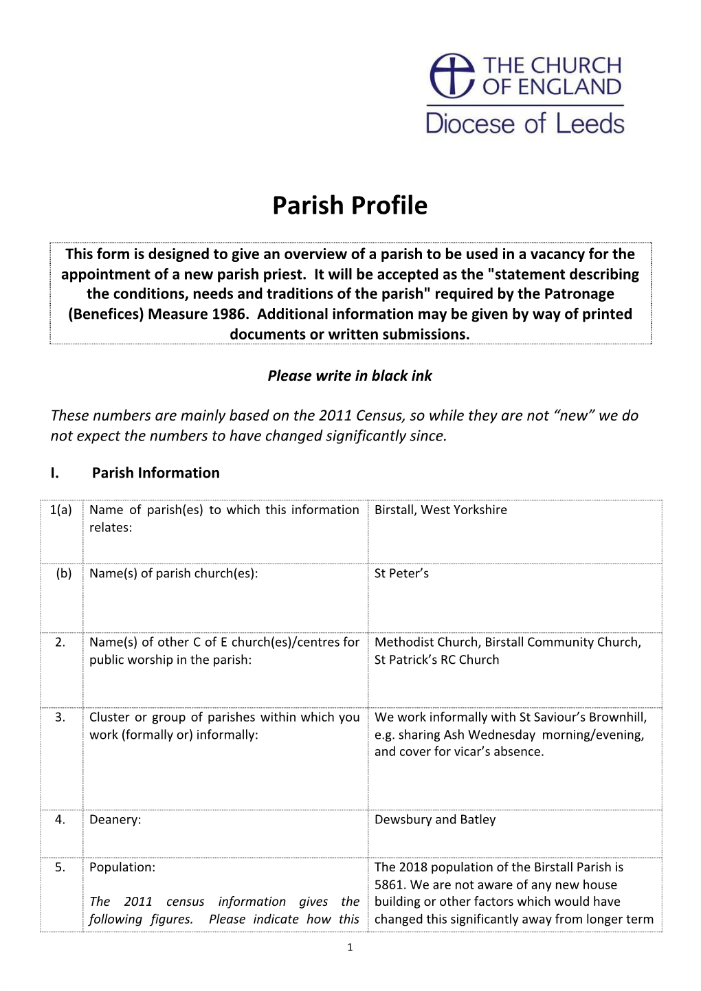 Parish Profile