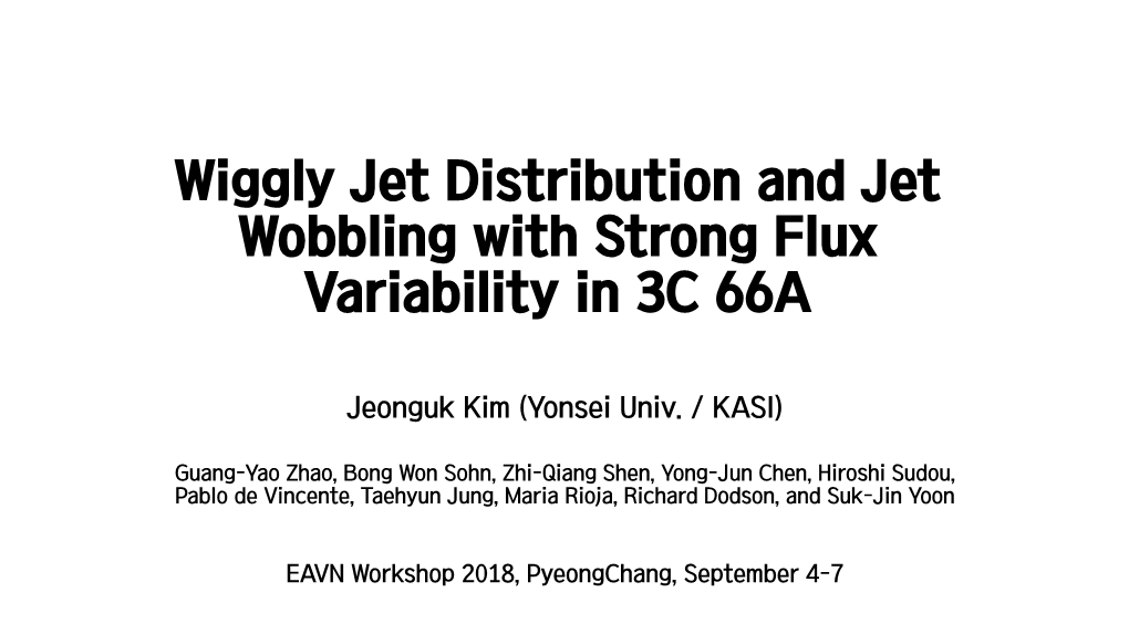 Wiggly Jet Distribution and Jet Wobbling with Strong Variability In