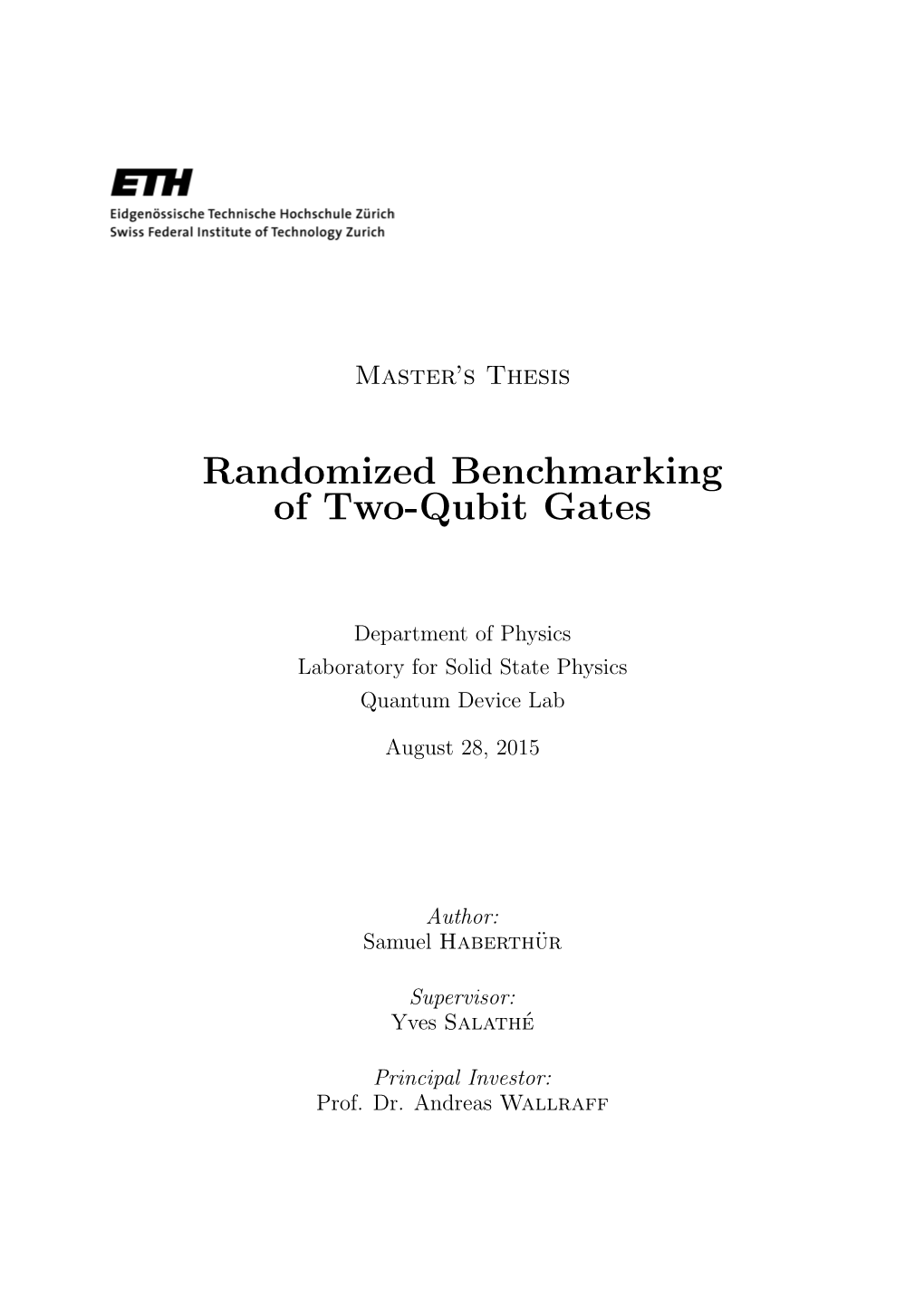 Randomized Benchmarking of Two-Qubit Gates