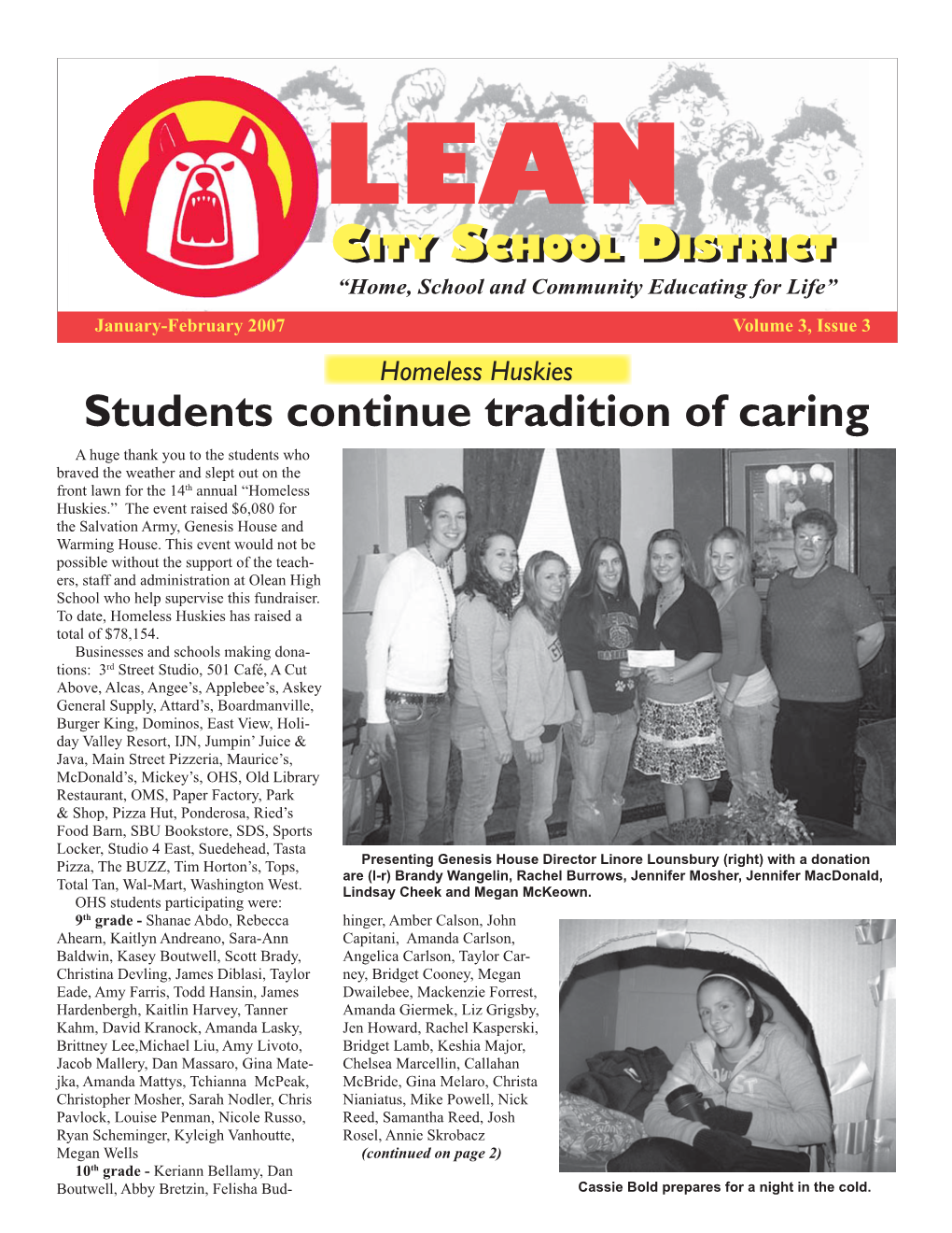 Students Continue Tradition of Caring