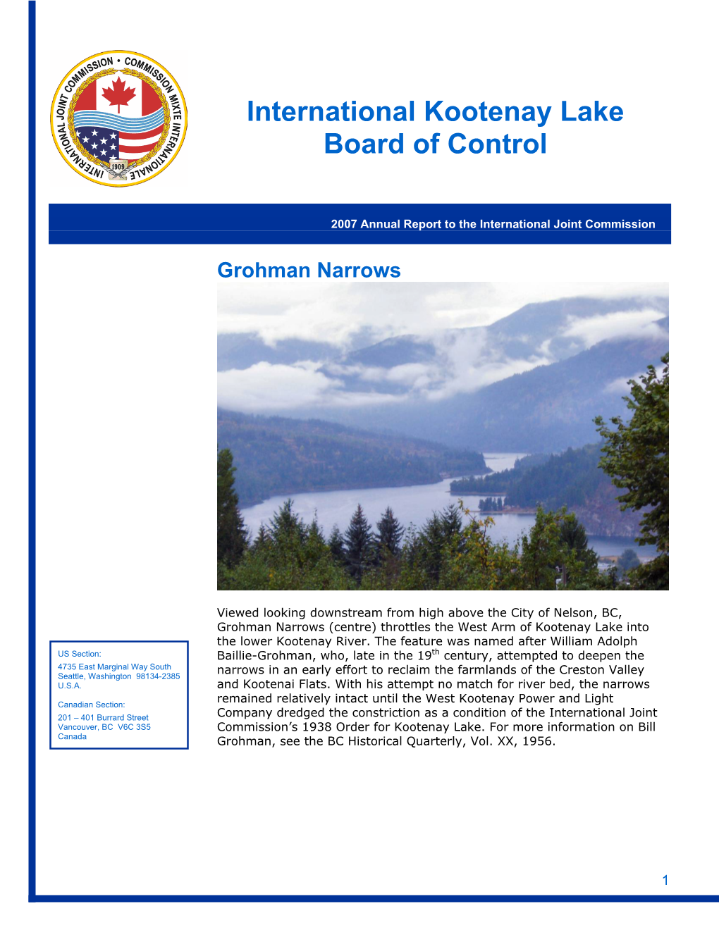 International Kootenay Lake Board of Control