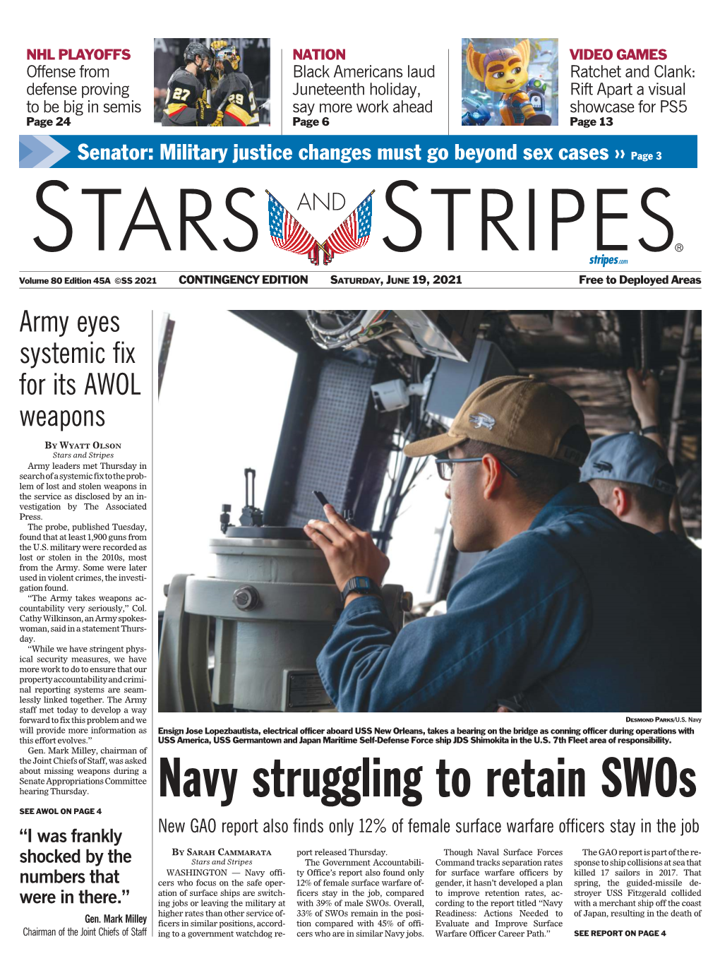 Navy Struggling to Retain Swos