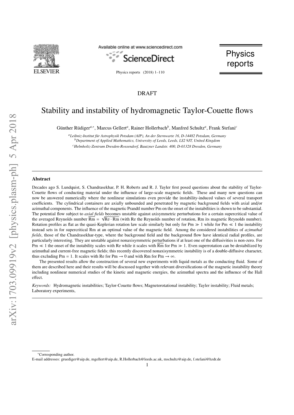 Stability and Instability of Hydromagnetic Taylor-Couette Flows