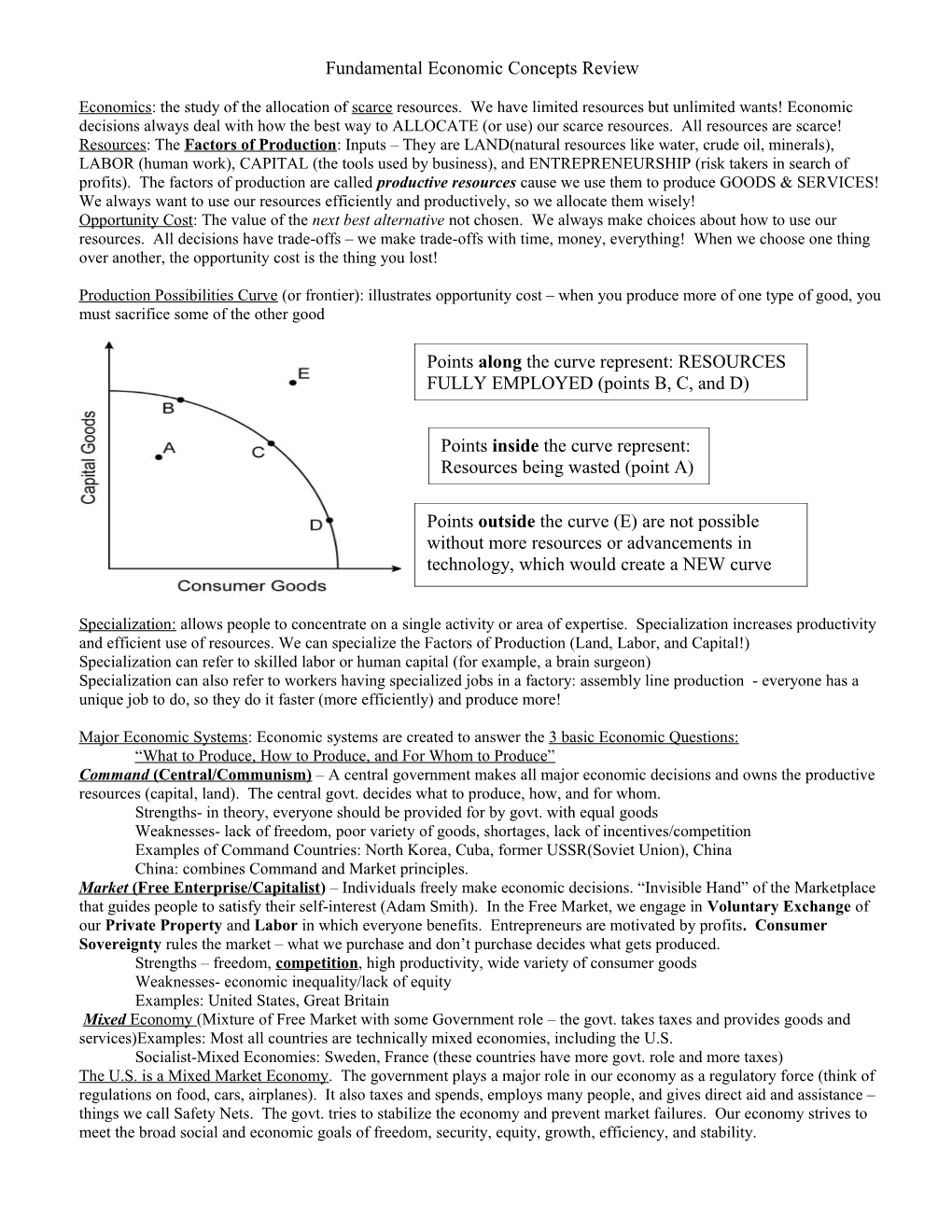 Economics: The Study Of The Allocation Of Scarce Resources