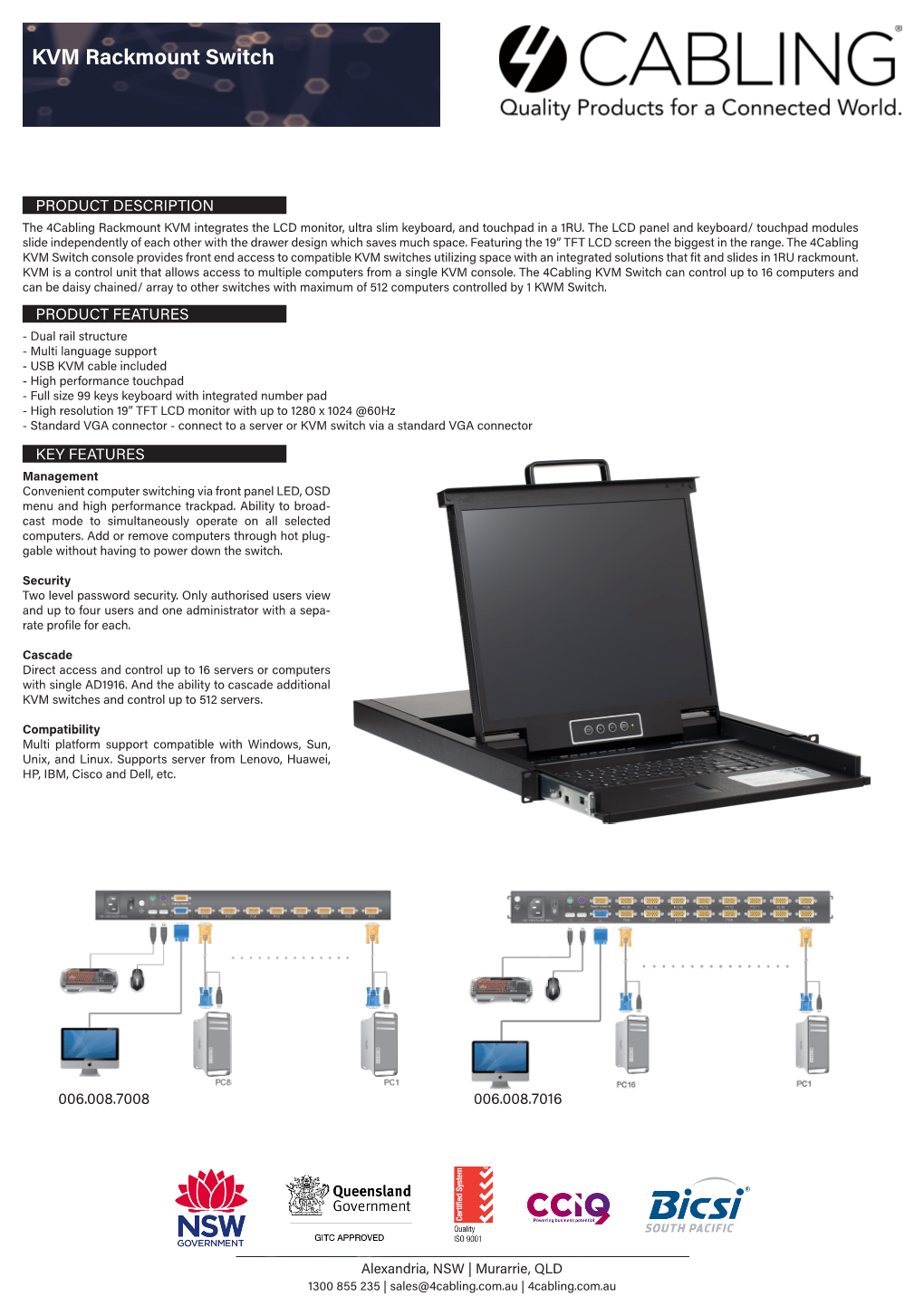 KVM Rackmount Switch